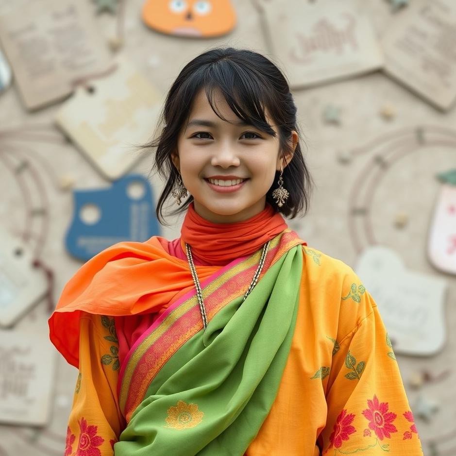 Dream : Wearing colorful clothes