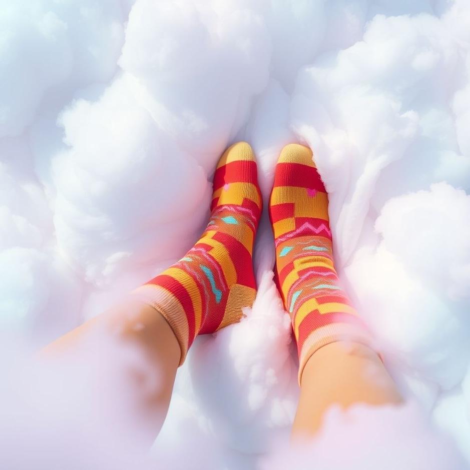 Dream : Wearing colorful socks in a dream