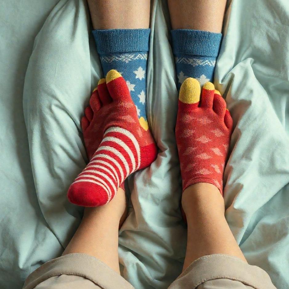 Dream : Wearing different socks on two feet in a dream