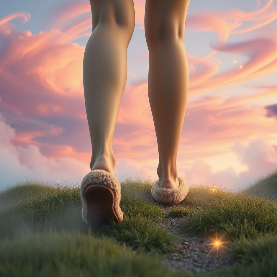 Dream : Wearing light brown slippers in the dream