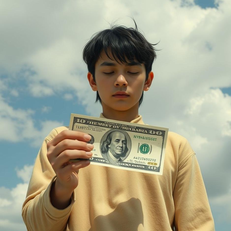 Dream : Wearing money in a dream