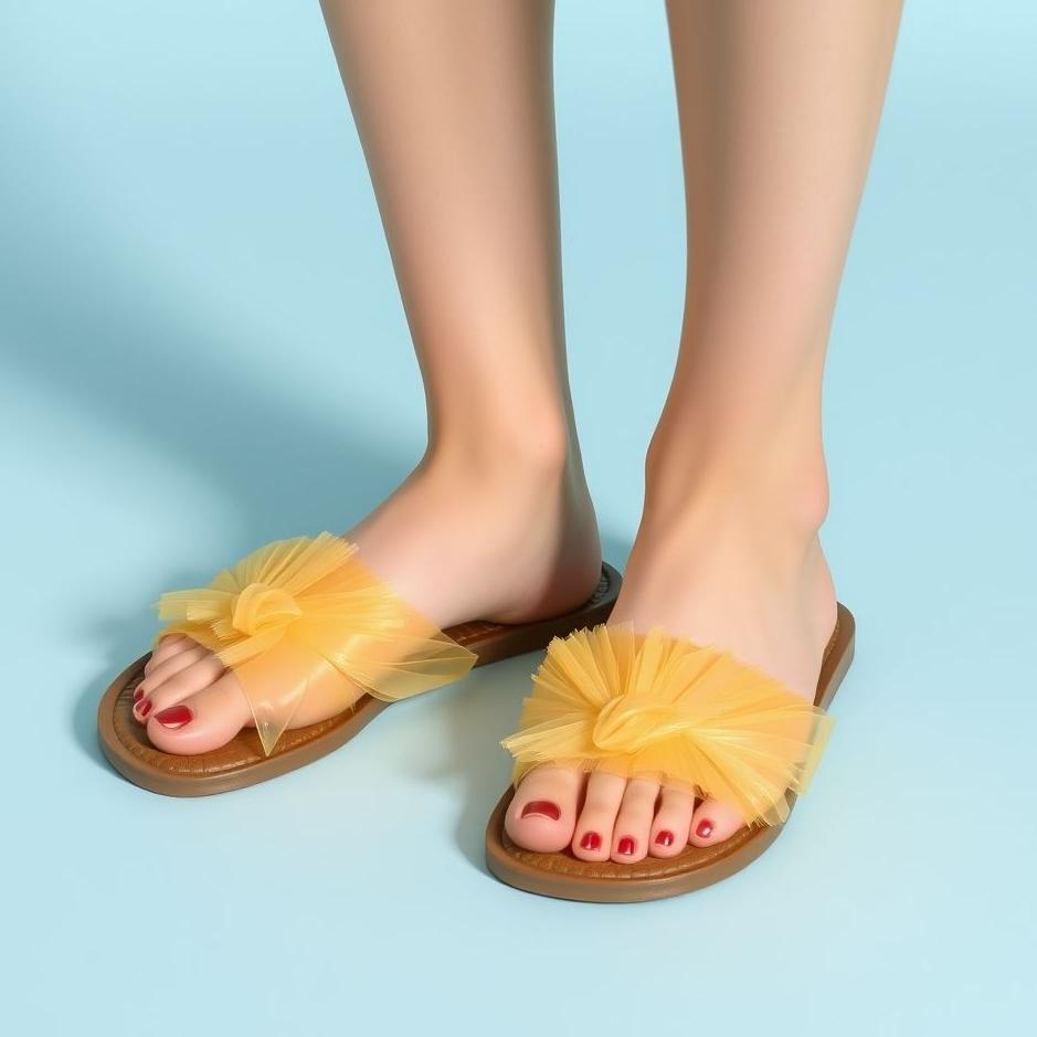 Dream : Wearing nylon slippers
