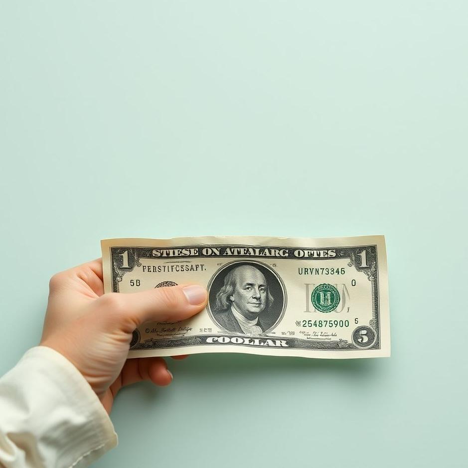 Dream : Wearing paper money in a dream