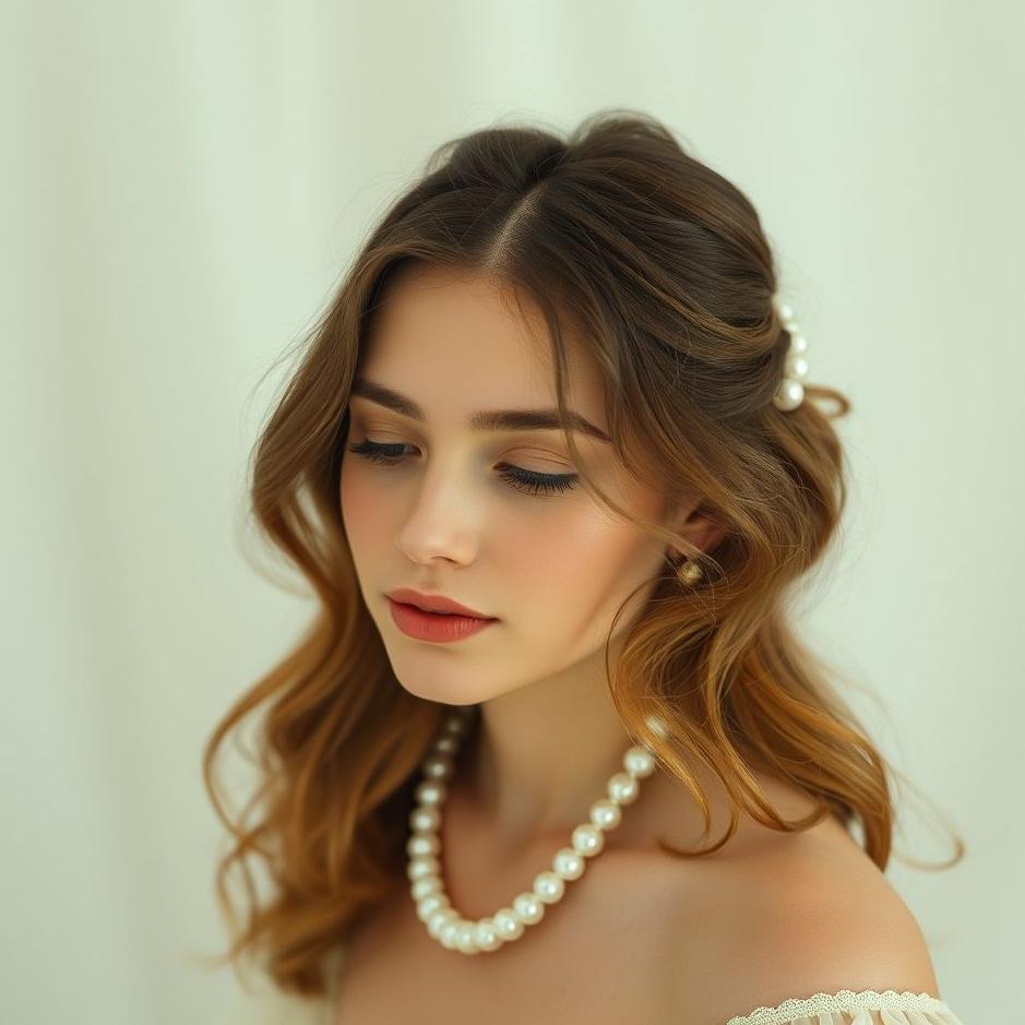 Dream : Wearing pearls in your hair in a dream