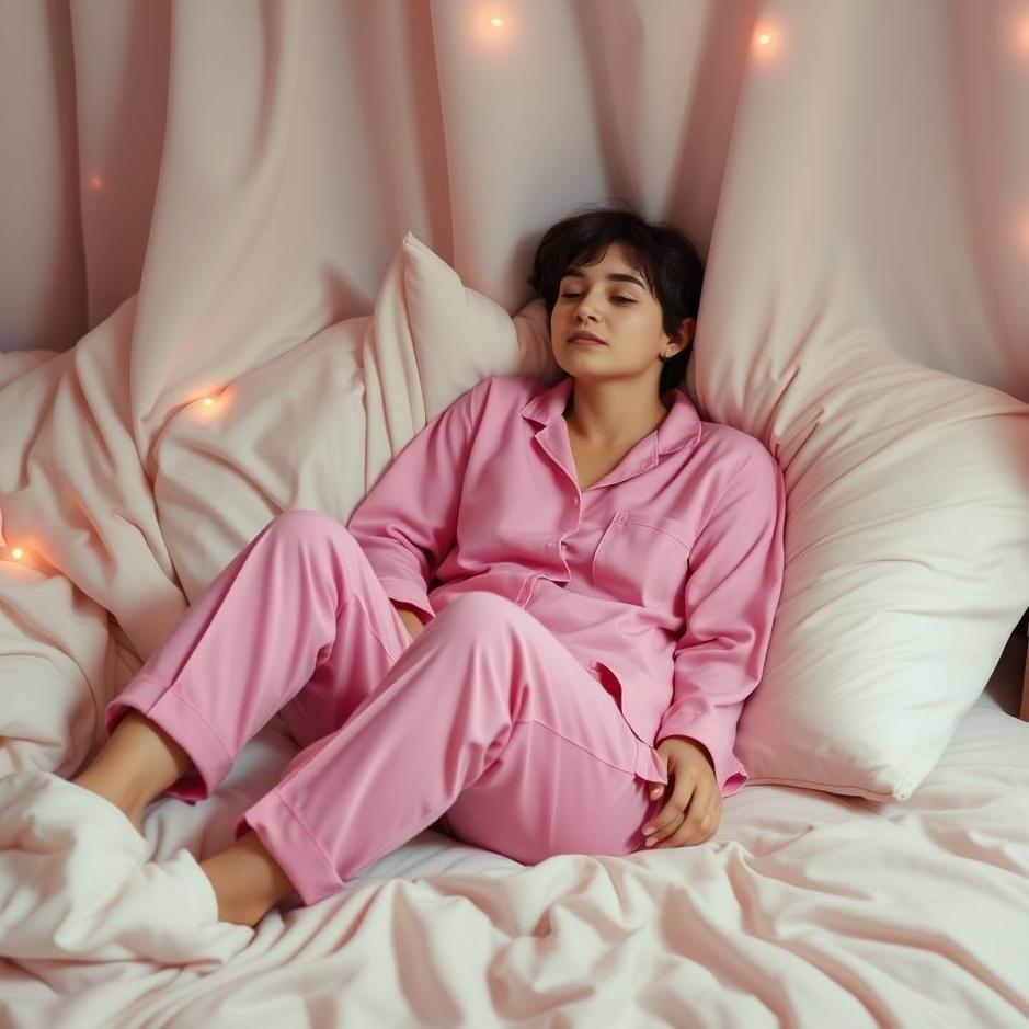 Dream : Wearing pink pajamas in a dream