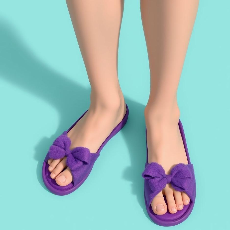 Dream : Wearing purple slippers