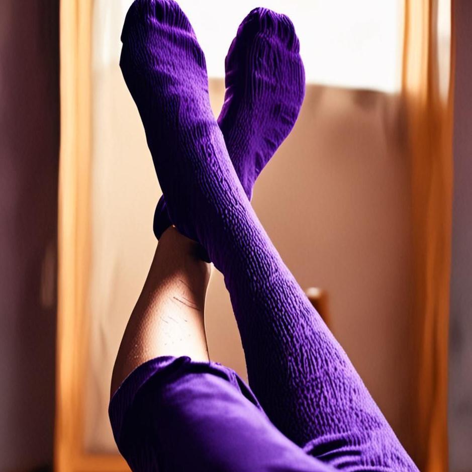 Dream : Wearing purple socks in a dream
