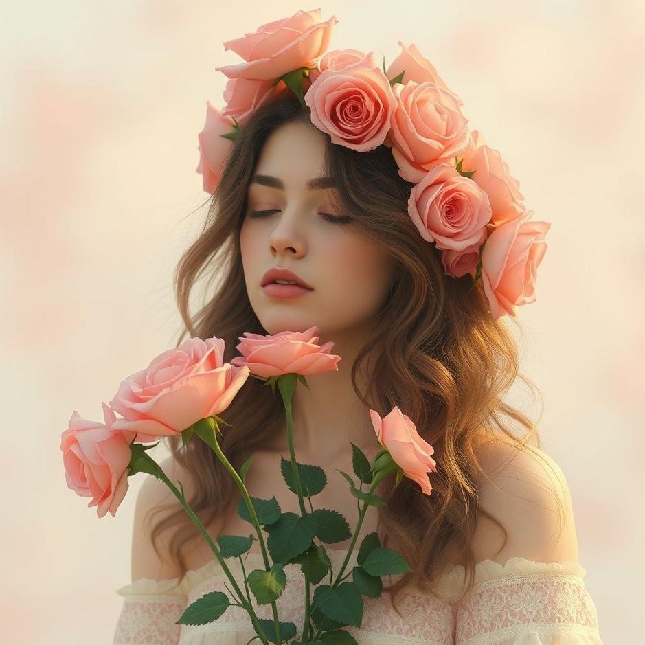 Dream : Wearing roses in your hair in a dream