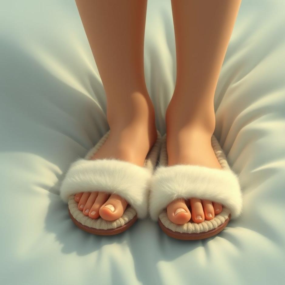 Dream : Wearing small slippers in a dream