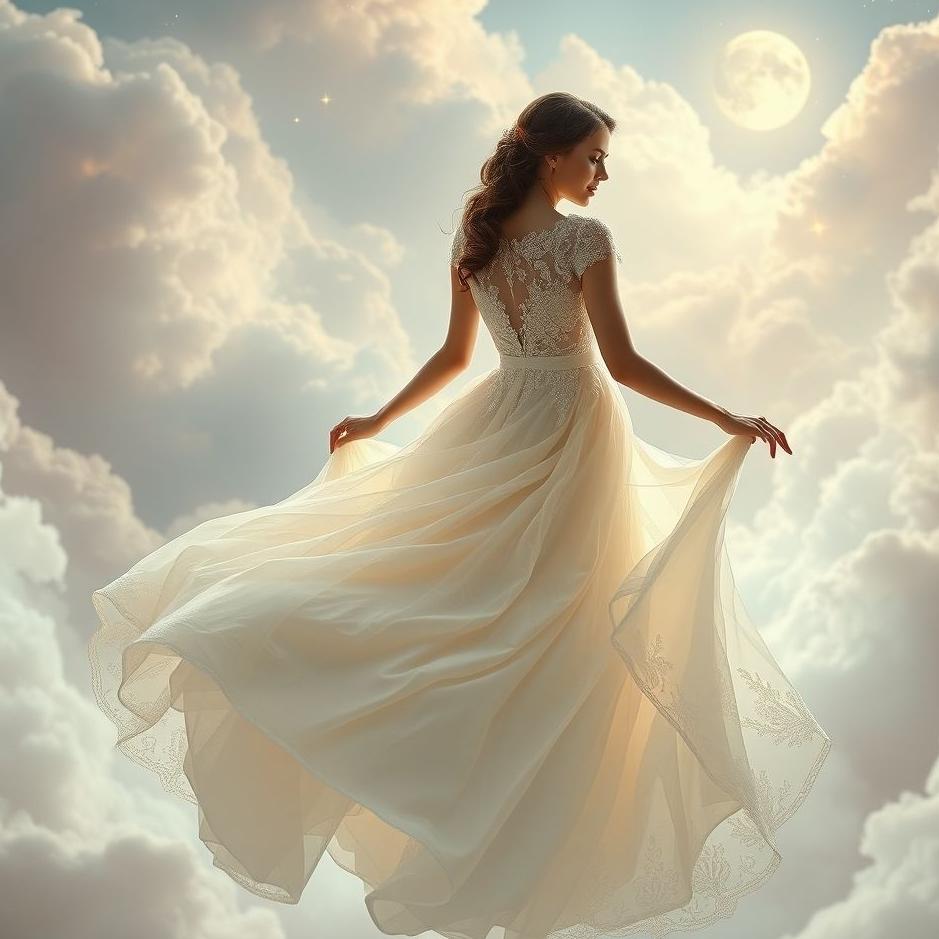 Dream : Wearing the wedding dress again in a dream