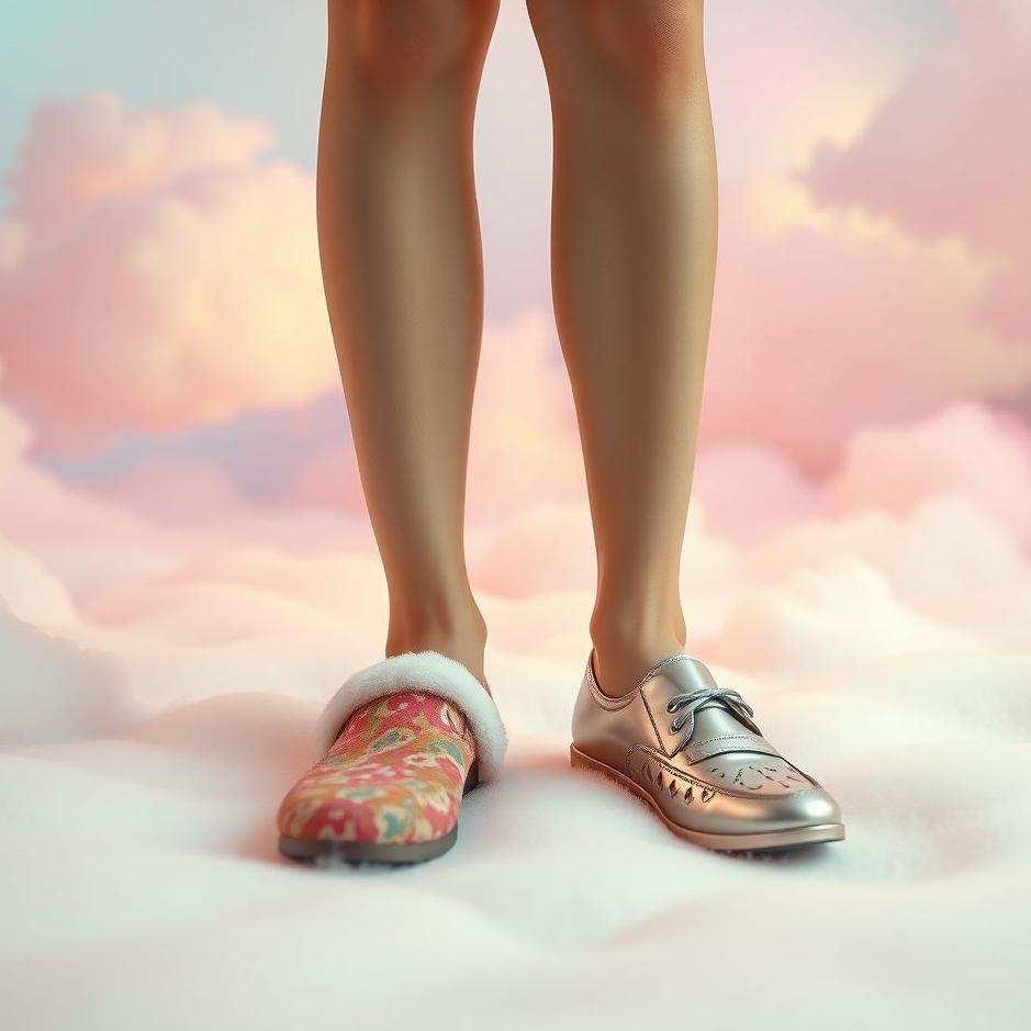 Dream : Wearing two different slippers in a dream
