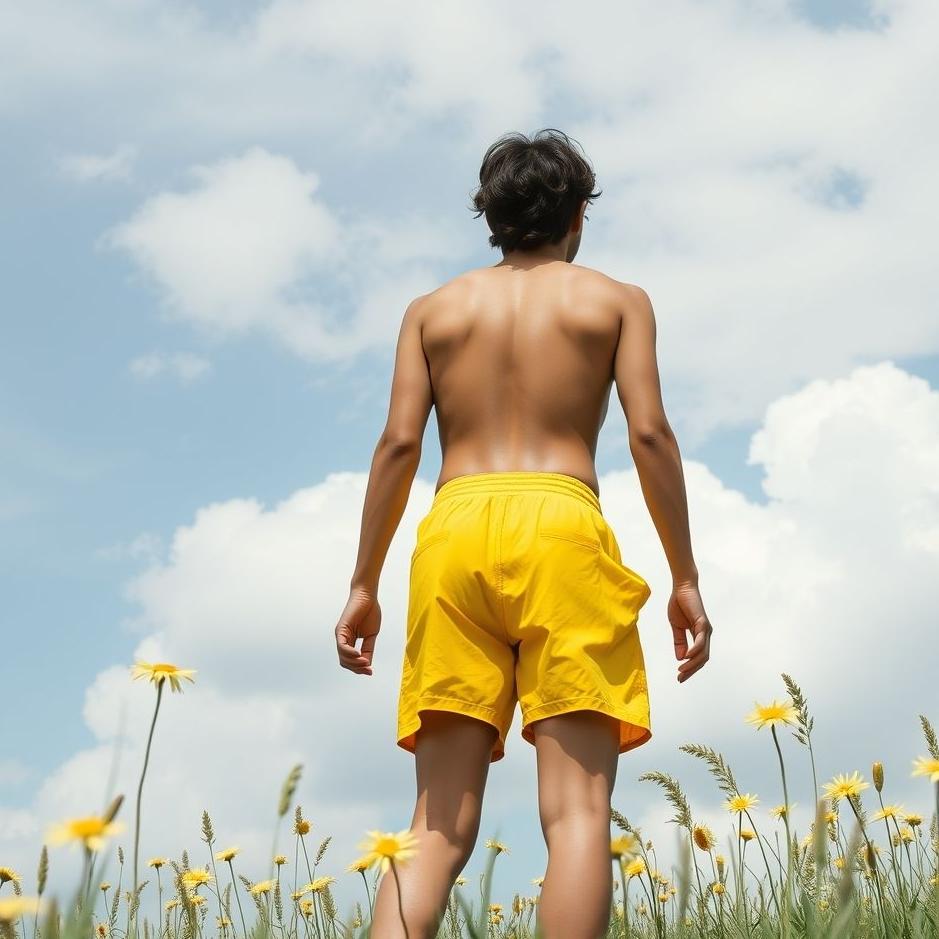 Dream : Wearing yellow shorts in a dream