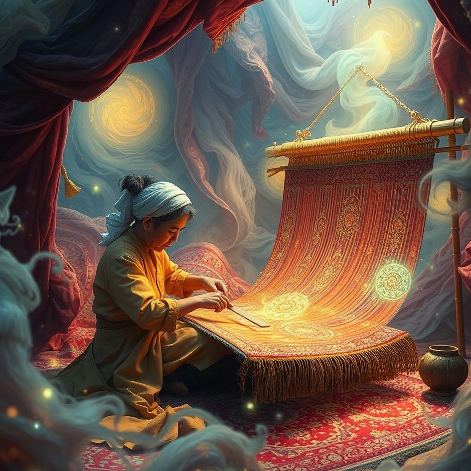 Dream : Weaving a carpet in a dream