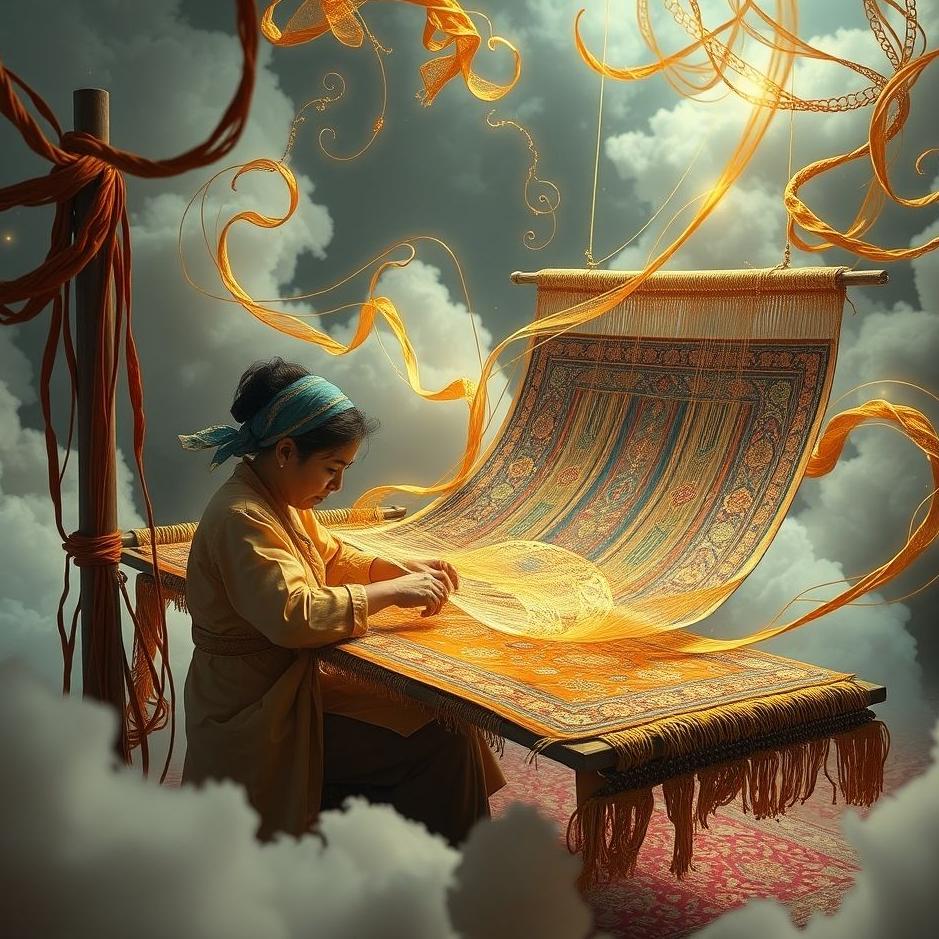 Dream : Weaving a silk carpet in a dream