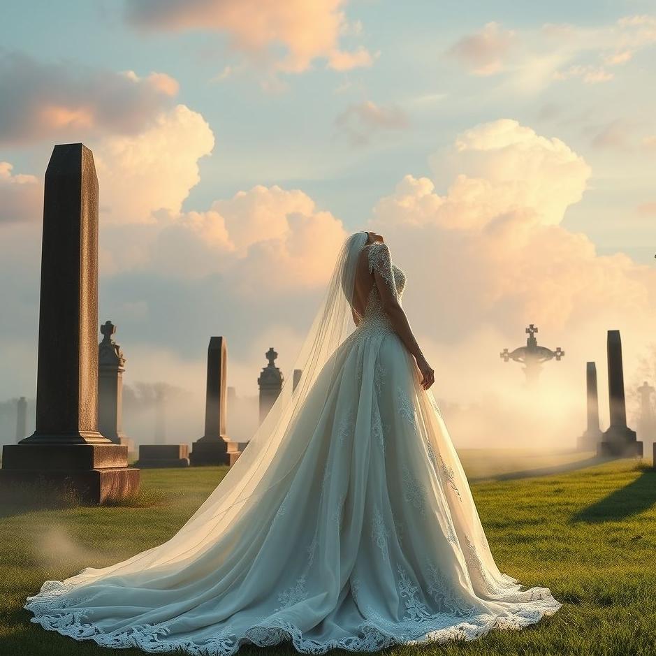 Dream : Wedding dress in a cemetery in a dream