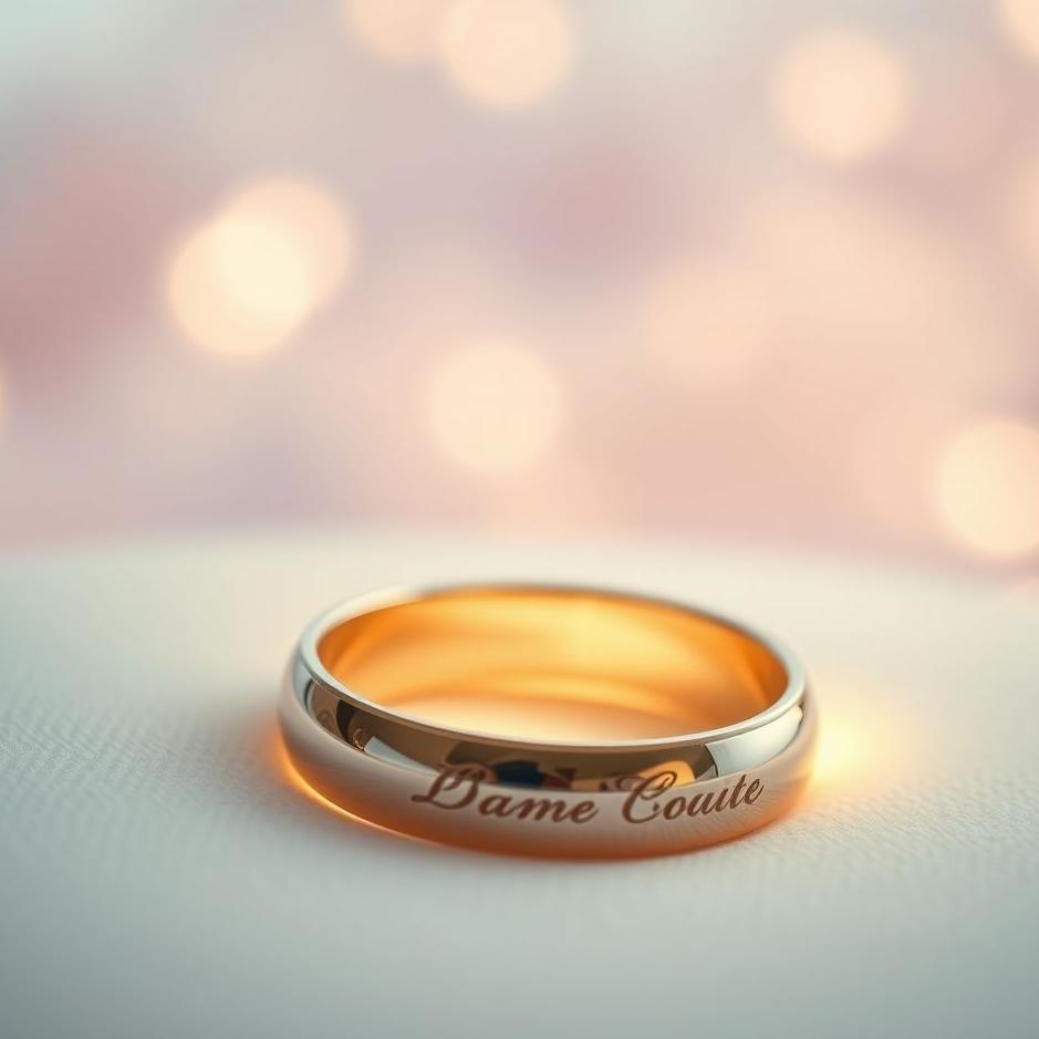 Dream : Wedding ring with a name written in a dream