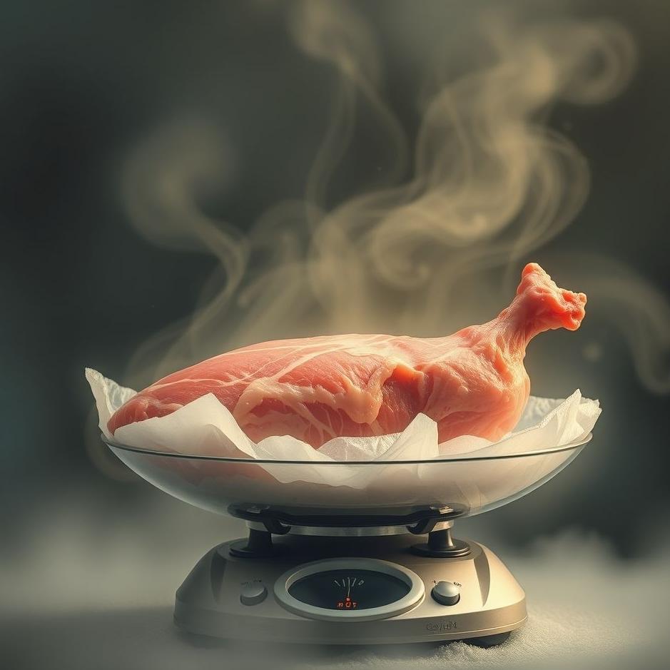 Dream : Weighing meat in a dream