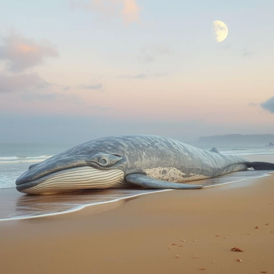 Dream : Whale washed up on the shore in a dream