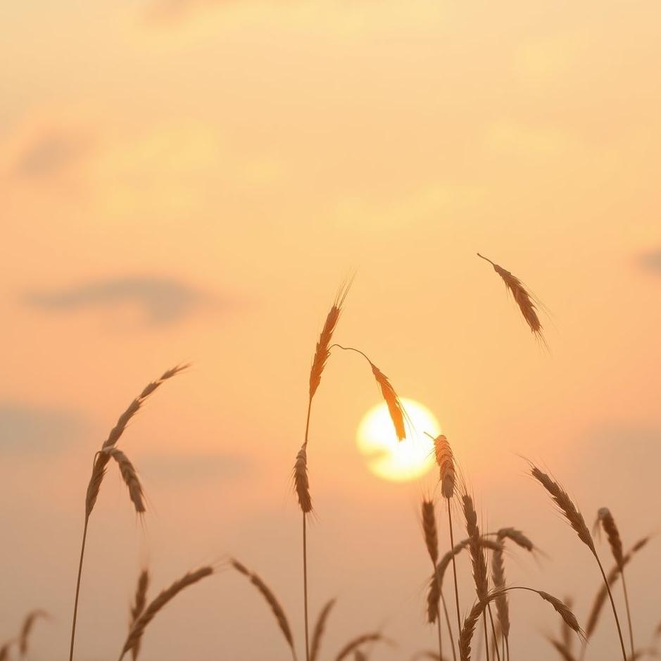 Dream : Wheat falling from the sky in a dream