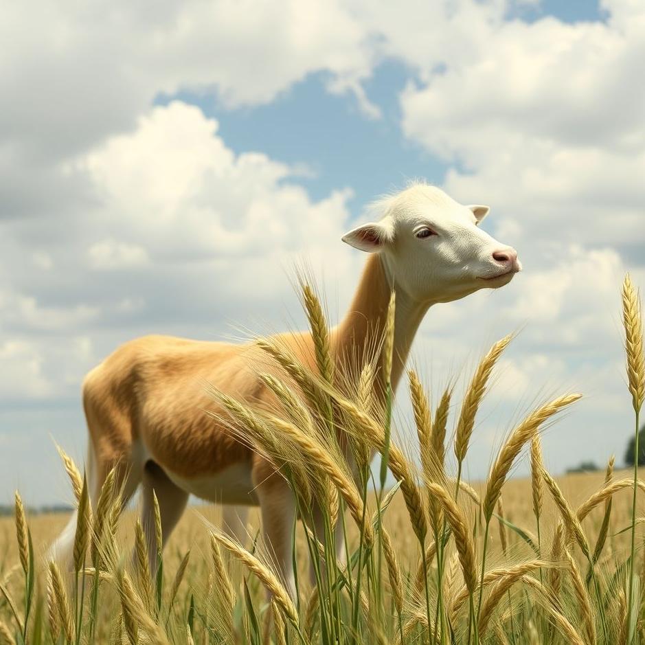 Dream : Wheat given to animals in a dream
