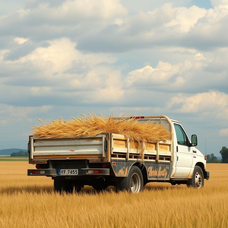 Dream : Wheat in a truck in a dream