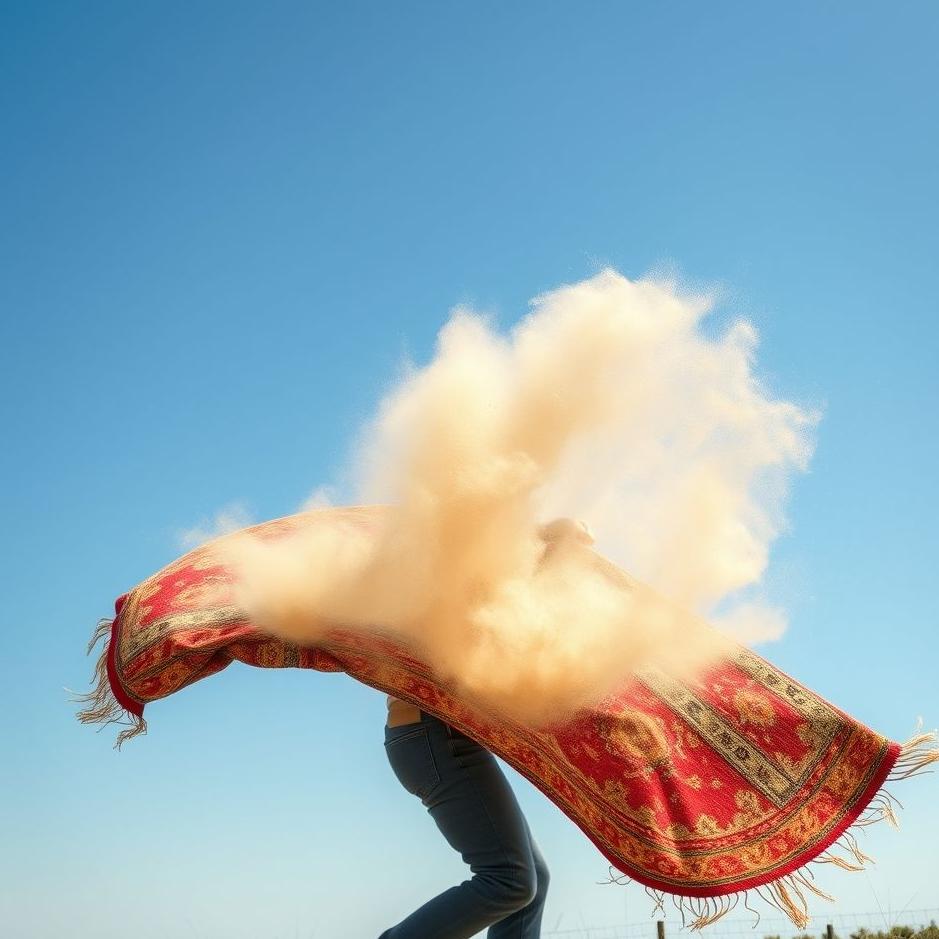 Dream : Whipping a carpet in a dream