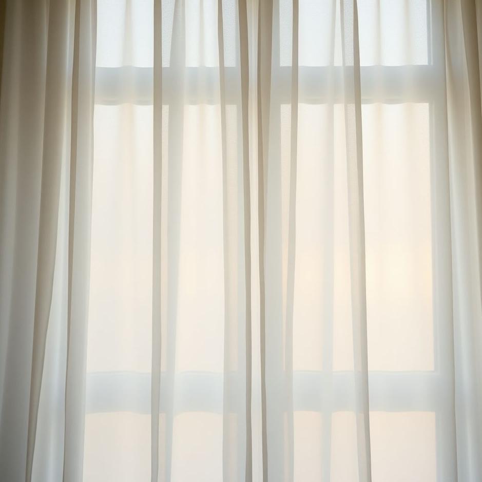 Dream : White curtain on the window in a dream