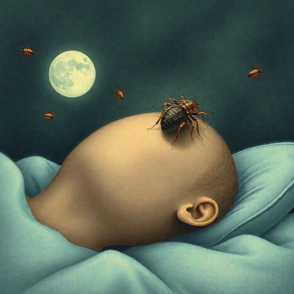 Dream : White lice on your head in a dream