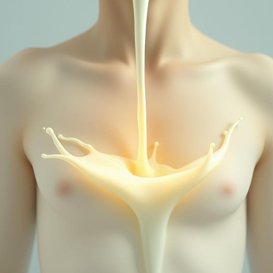 Dream : White milk flowing from your chest in a dream