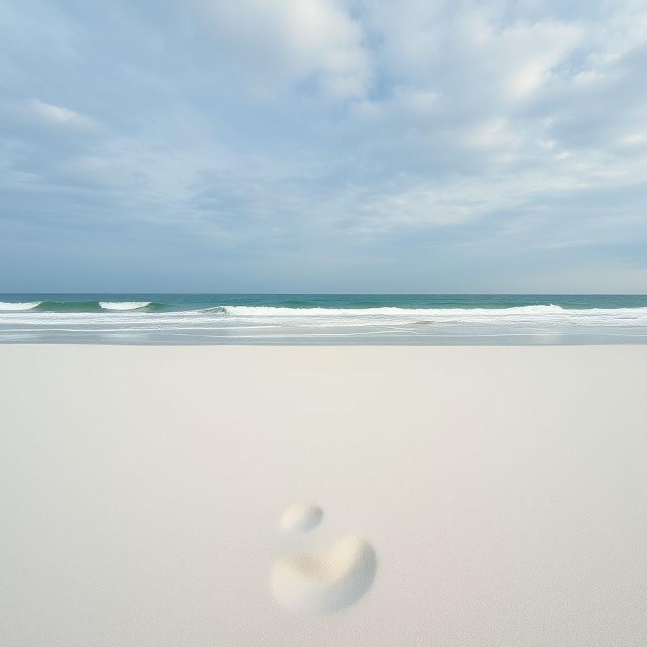 Dream : White sand on the beach in a dream