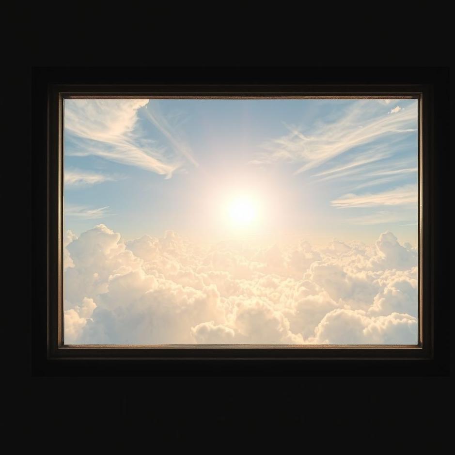 Dream : Window looking at heaven in a dream