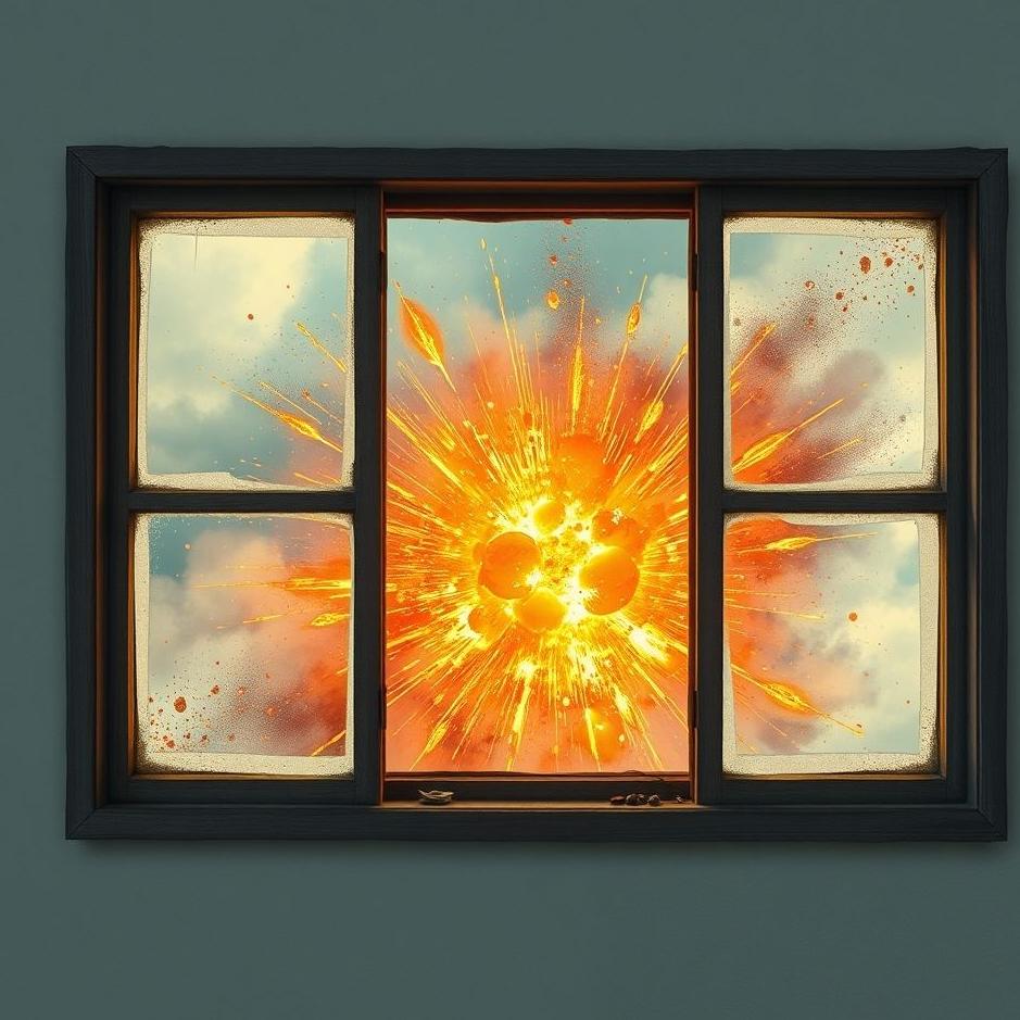 Dream : Window panes exploding in a dream