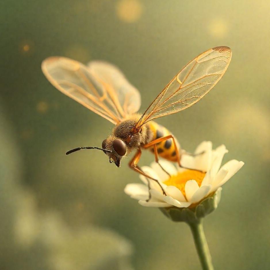 Dream : Winged flying insect in a dream