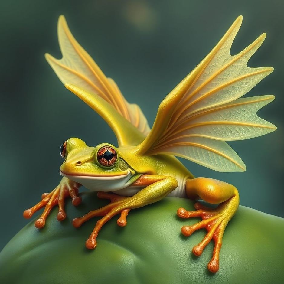 Dream : Winged frog in a dream