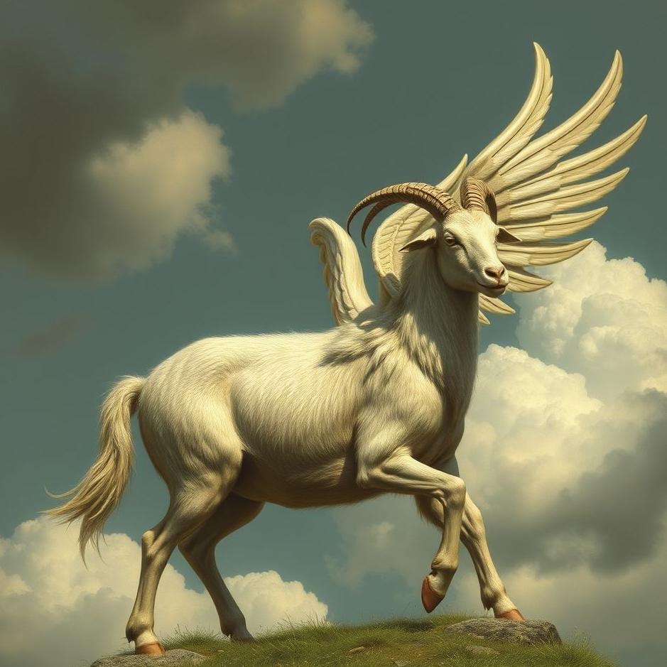 Dream : Winged goat in a dream