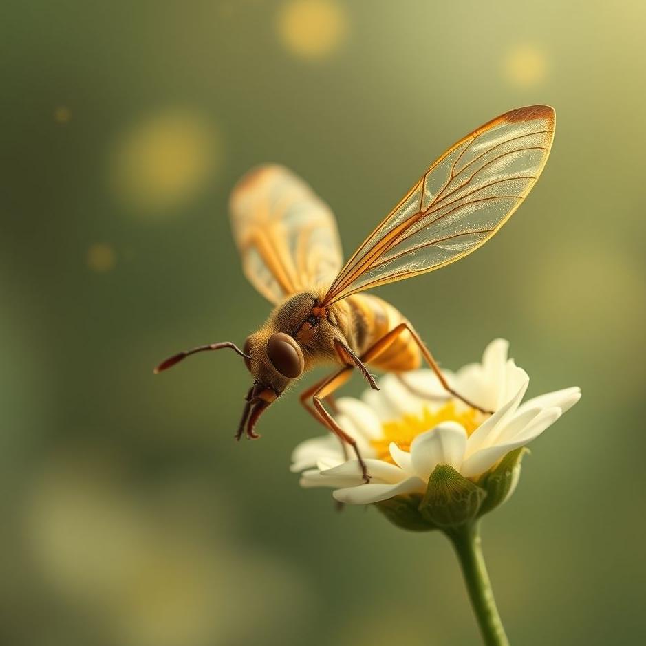 Dream : Winged insect in a dream