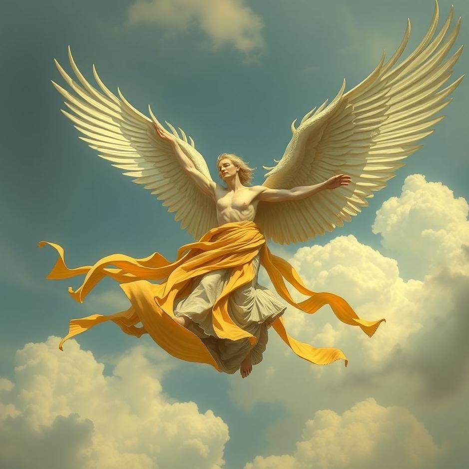 Dream : Winged man in a dream