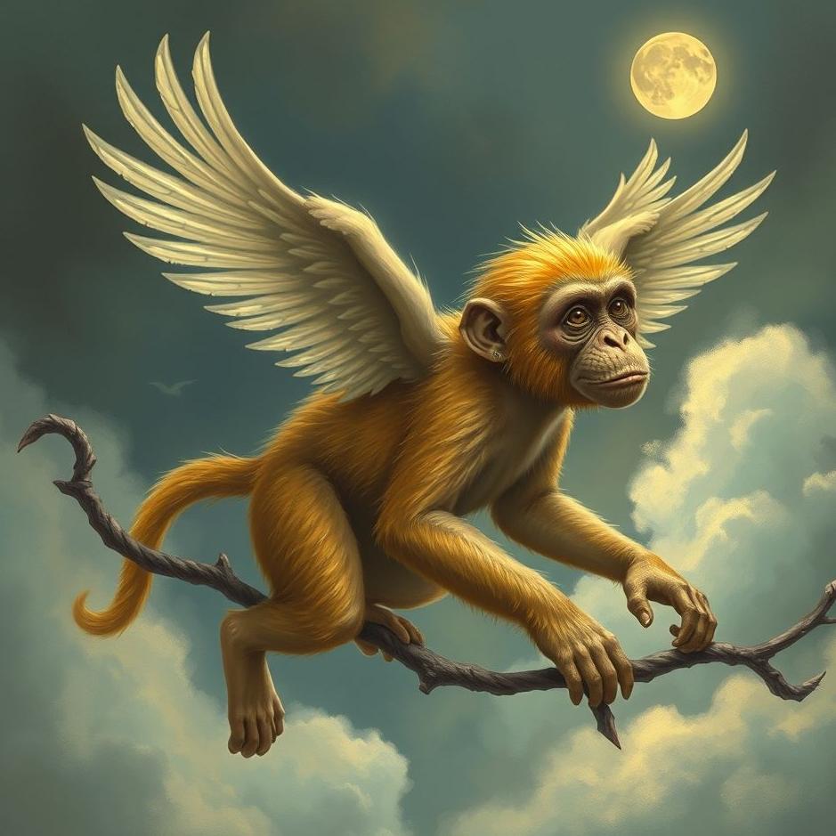 Dream : Winged monkey in a dream