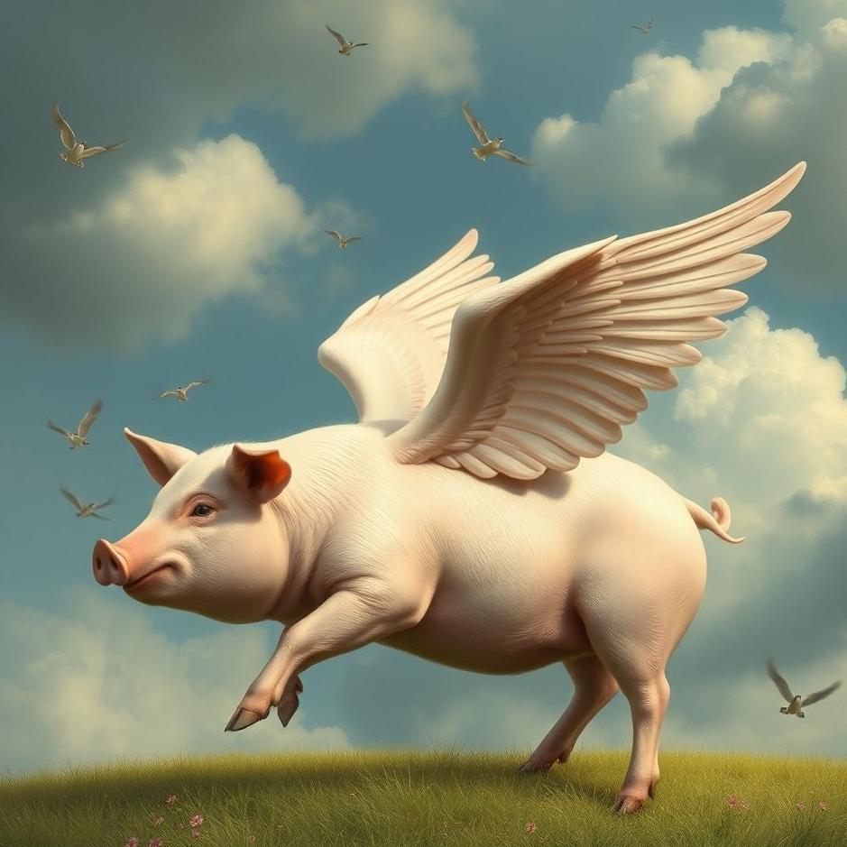 Dream : Winged pig in a dream