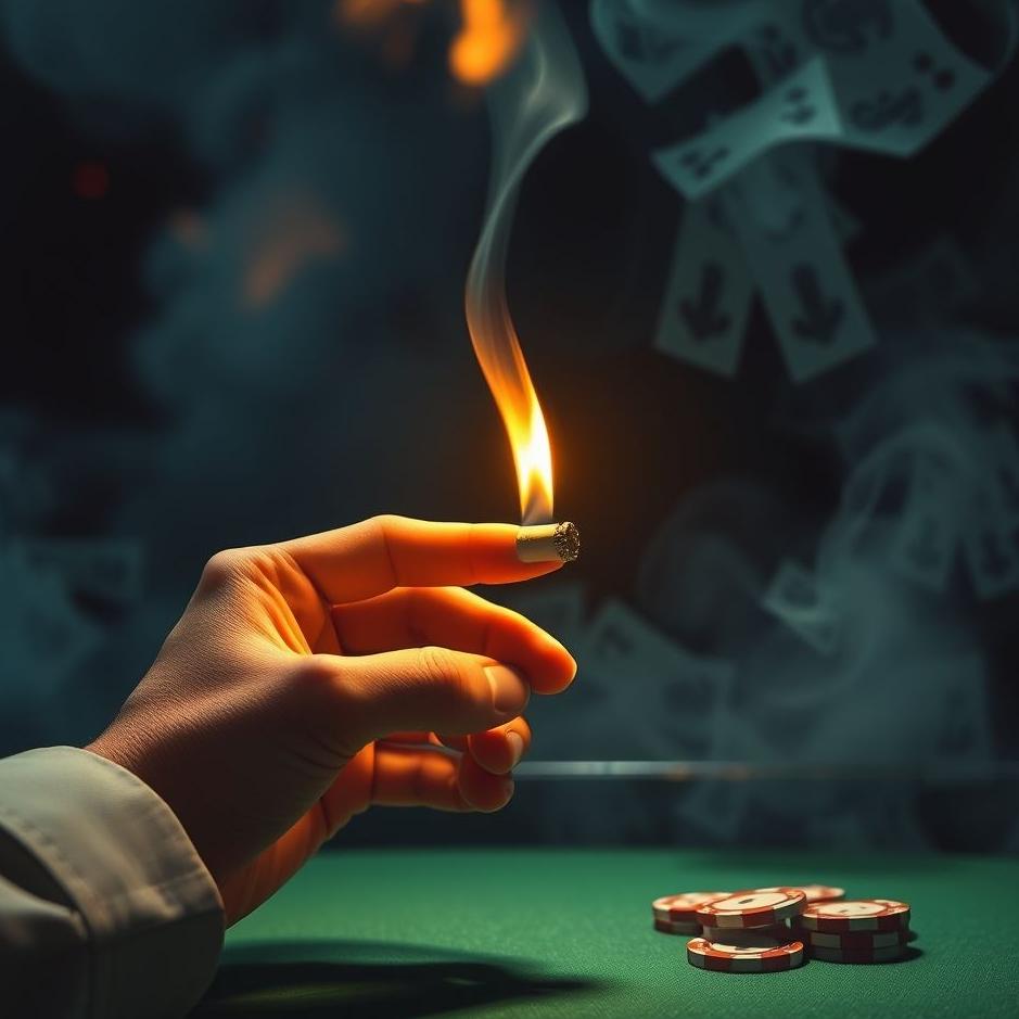 Dream : Winning a cigarette in gambling in a dream