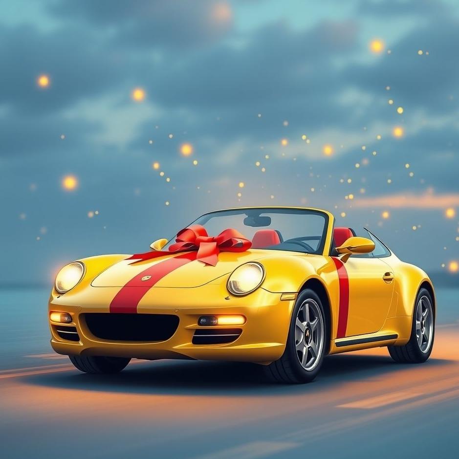 Dream : Winning a gift car in a dream