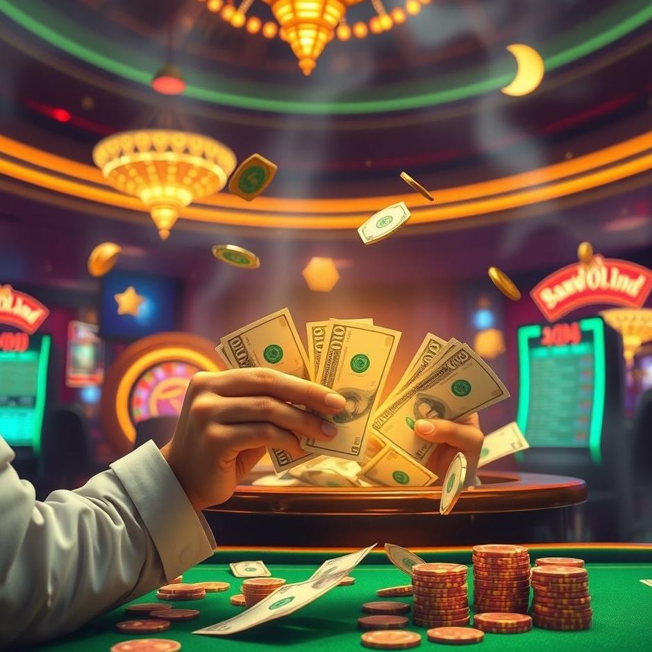 Dream : Winning money in a casino in a dream