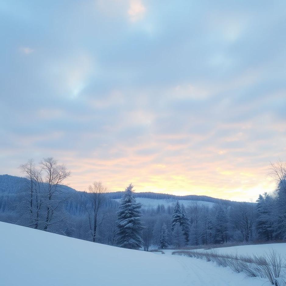 Dream : Winter landscape in a dream