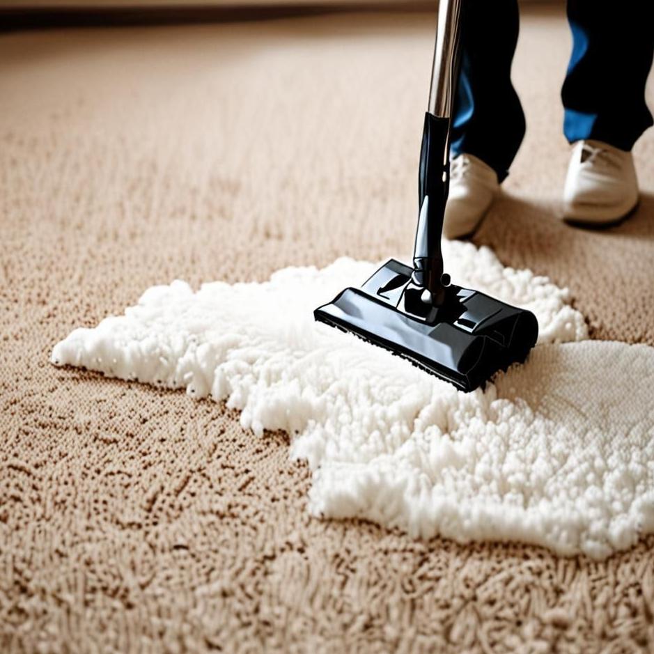 Dream : Wiping a foamy carpet in a dream