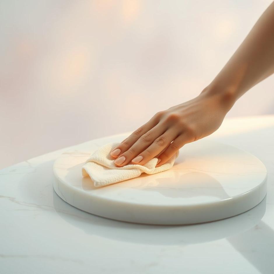 Dream : Wiping marble in a dream