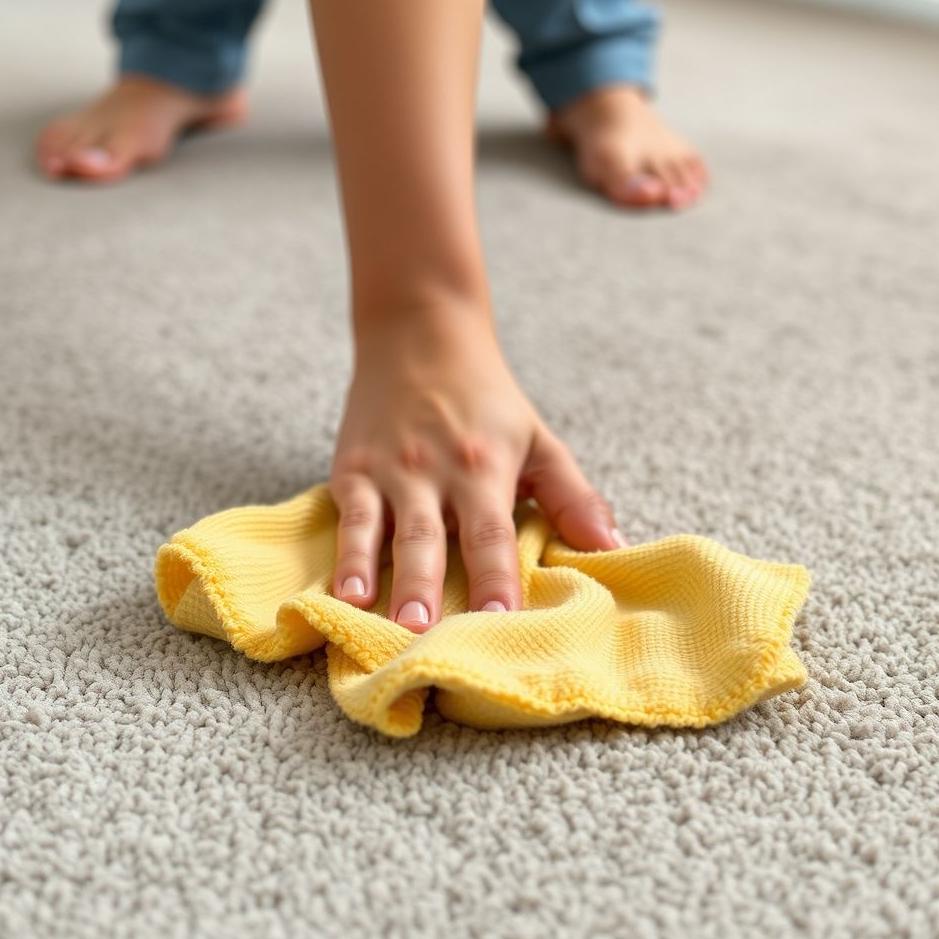 Dream : Wiping the carpet with a cloth 