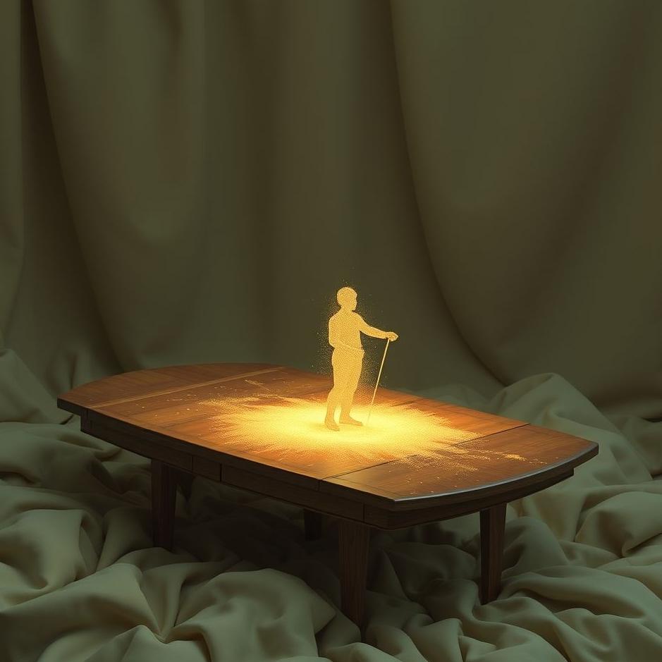 Dream : Wiping the dust off the table in your dream