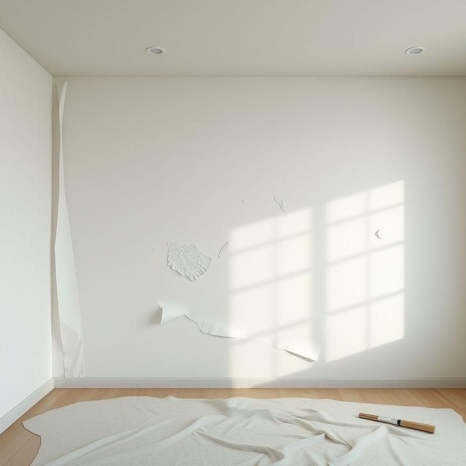 Dream : Wiping the wall of a room in a dream