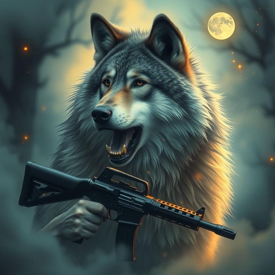 Dream : Wolf and a gun in a dream