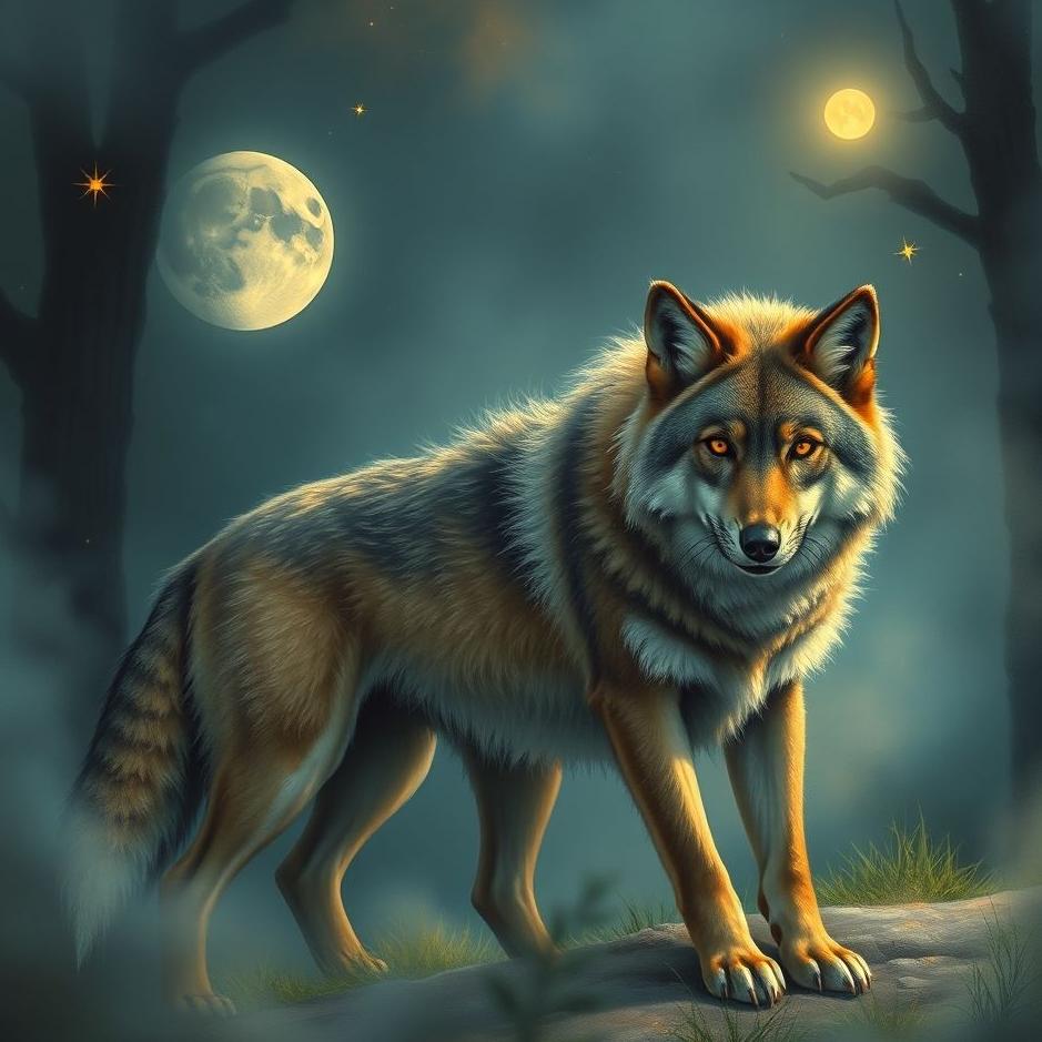 Dream : Wolf and a jackal in a dream